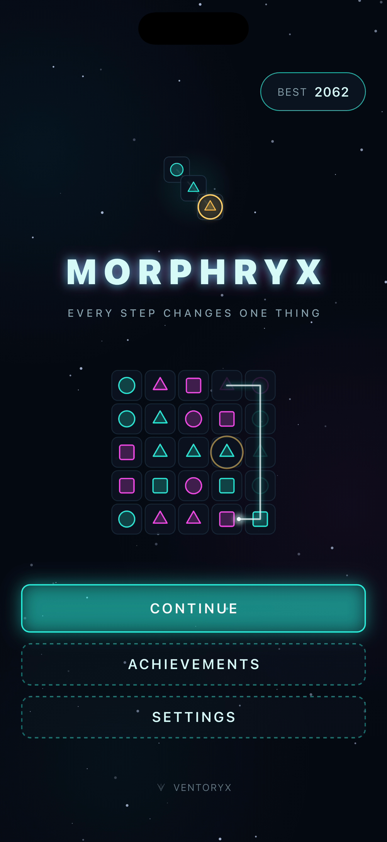 Morphryx menu screenshot